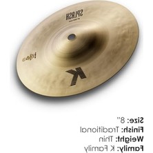Esranın Dünyası 8 Inç Splash Cymbal - Canlı Performanslar Için Ideal