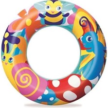 Esranın Dünyası Renkli Deniz Hayvan Desenli Simit - 56 cm