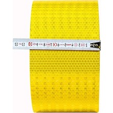 Esranın Dünyası 10 Metre Reflektörlü Fosforlu Ikaz Bandı 10 cm Sarı