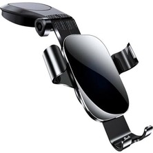 Larskas Joyroom JR-ZS198 Hafif Gölge Serisi Gravity Bracket Havacılık Araç Ven Telefon Tutucu (JR-ZS198 Torpido)