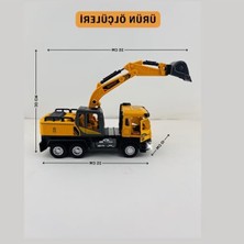 Esranın Dünyası Sesli Işıklı Vinç ve Kepçe, 30 cm Aksesuarlı Oyuncak Seti
