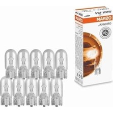 Esranın Dünyası 12V 5W Dipsiz Ampul, 10 Adet Paket Içinde, 2825 W5W T10 Modeli