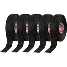 Larskas Tesa 51608, 15 M x 19 mm Yapışkan Kablolama Tezgahı Bez Bant Orijinal Isoband 5 Parça Paket