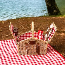 Larskas Karaca Summer Hasır Sepetli Piknik Seti