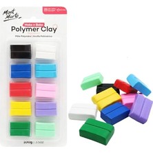 Larskas Polimer Kil Seti – 10 Adet – 100 G – Yumuşak, Eşit Doku – Şekillendirmesi Kolay – Çömlekçilik, Modelleme ve El Işi Için Kil