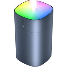 Larskas 400 ml Ultrasonik Hava Nemlendirici Ortam Nemlendirici Işıklı Hava Nemlendirici Buharlı Nemlendirici Buhar Makinesi ve Aroma Difüzörü H2O Nemlendirici Oda Nemlendirici Hava Temizleyici (Siyah)