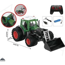 Larskas 2.4ghz Uzaktan Kumandalı 1:24 Ölçek Şarjlı Traktör ve Forklift Seti