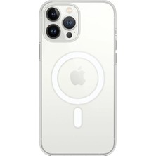 Drop Tedarik Apple Iphone 14 Pro Kılıf Magneticsafe Şeffaf Silikon - Şeffaf