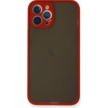 Hayat Store Apple Iphone 12 Pro Max Kılıf Montreal Silikon Kapak - Kırmızı