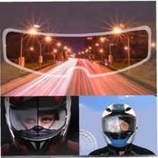 Larskas Motosiklet Kaskı Buğu Önleyici Vizörü Su Geçirmez Dayanıklı Çizik Koruma Lens Filmi