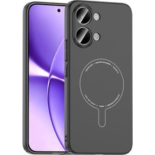 Mobixa Poco X8 Pro Max Kılıf Ine Yapılı ve M-Safe Uyumlu Şık Qappi Premium Sert Silikon Kapak