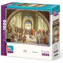 Empressco Renkli Atina Manzarası 1000 Parça Puzzle, Eğlence ve Hobi Için Ideal