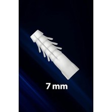 Larskas Plastik Dübel Seti, Duvar, Beton, Tuğla, Alçıpan Uyumlu, Genleşen Esnek Yapı, Kolay Vida Montajı, Tırnaklı Tip, Güçlü Tutunma Sağlayan, Darbelere Dayanıklı (7 Mm, Adet, 50)