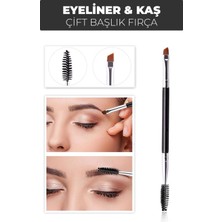 AyrStore Buğz Çift Başlıklı Eyeliner ve Kaş Fırçası – Kolay Uygulama ve Mükemmel Sonuçlar