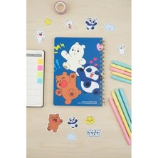 MarkEntegra We Baby Bears Lisanslı A5 Telli Defter - 64 Yaprak
