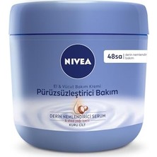 Larskas Nıvea Nemlendirici El ve Vücut Bakım Kremi Pürüzsüzleştirici 400 Ml, Kuru Ciltler,48 Saat Yoğun Nemlendirme,shea Yağı