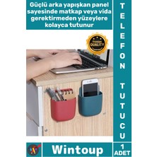Wintoup #telefontutucu Yapışkanlı Plastik Kablo Düzenleme Kumanda Tutucu Duvara Monte Telefon Şarj Istasyonu