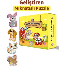 Empressco Eğlenceli Mıknatıslı Çiftlik Hayvanları Puzzle Seti, Çocuklar Için Eğlenceli Oyun