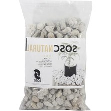 Larskas Dekoratif Volkanik Beyaz Lav Taşı, 2-4 Cm, Saksı Drenajı Için