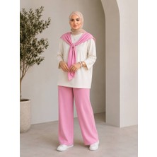 Trendparis 3 Parçalı Sportif Rahat Alt Üst Takım Pembe
