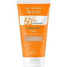Larskas Eau Thermale Avene Cleanance Spf 50+ Yağlı ve Akneye Eğilimli Ciltler Için Yüksek Korumalı Renkli Güneş Kremi 50 ml