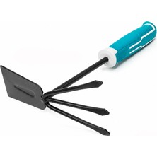 Badem10 Hobi Bahçe Çapası 29 cm Toprak Kazma Çapalama El Aleti Metal Başlıklı Plasttik Saplı Mini El Çapası
