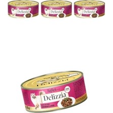 Larskas Plus Delizzia Tavuklu & Ciğerli Yetişkin Kedi Sı, 85G x 3 Adet