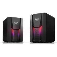 Aula N-108 1+1 Usb/aux Stereo 2.0 Rgb Masaüstü Oyuncu Hoparlör Speaker Ses Sistemi