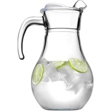 Larskas Şeffaf Kapaklı 1800 ml Kapasiteli Sürahi Hediye Kutusunda
