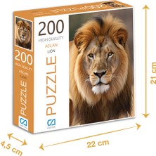 Empressco 200 Parça Aslan Puzzle, Eğlenceli ve Zihin Açıcı Bir Aktivite