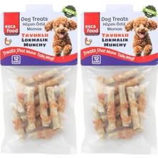 Larskas Tavuklu Lokmalık Munchy 6 Santimetre 12'li Köpek Ödül Sı 2li Paket