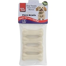 Larskas Beyaz Pres Kemik 7,5 Santimetre 4’lü 100 Gram Köpek Ödül Sı