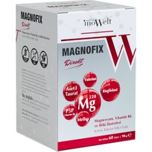 Inowelt Magnofix Magnezyum, Vitamin B6 ve Bitki Ekstreleri Içeren Takviye Edici Gıda 60 Tablet