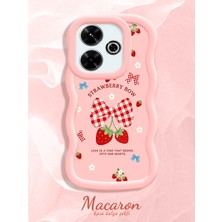 HONTINGA Xiaomi Redmi 13X Uyumlu Kılıf Düşüme Önleyici Basitlik Anti Düşme Kamera Koruyucu Basit Pembe Yumuşak Silikon Couple Telefon Kılıfı Fiyonk Desen K9-0277