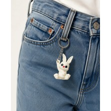 Tarzını Seç Tarzınıseç 3D Cutie Bunny Anahtarlık Charm