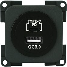 Cbe USB 5V/3A + Typc-E 5V/3A Kapaklı - MP2USBC/G