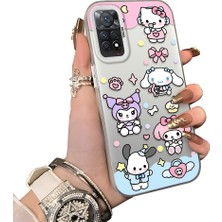 HONTINGA Xiaomi Redmi Note 12 Pro 4g ile Uyumlu Kılıf Silikon Kenar Sert Arka Kamera Koruyucu Basitlik Anti Düşme Kamera Korumalı Karikatür Desen Couple Telefon Kılıfı Kadın ve Erkek Için Uygundur K1-1603