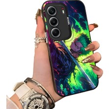 HONTINGA Tecno Camon 40 Pro 5g ile Uyumlu Kılıf Silikon Kenar Sert Arka Kamera Koruyucu Basitlik Anti Düşme Kamera Korumalı Anime Desen Couple Telefon Kılıfı Kadın ve Erkek Için Uygundur K1-1527
