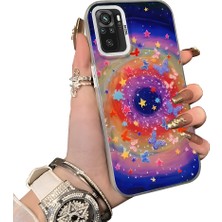 HONTINGA Poco M5S ile Uyumlu Kılıf Silikon Kenar Sert Arka Kamera Koruyucu Basitlik Anti Düşme Kamera Korumalı Yıldız Desen Couple Telefon Kılıfı Kadın ve Erkek Için Uygundur K1-1525