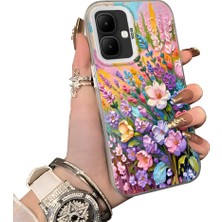 HONTINGA Tecno Spark Go 2 ile Uyumlu Kılıf Silikon Kenar Sert Arka Kamera Koruyucu Basitlik Anti Düşme Kamera Korumalı Çiçekli Desen Couple Telefon Kılıfı Kadın ve Erkek Için Uygundur K1-1599