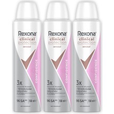Rexona Kadın Clinical Protection Spray Deodorant Confidence 150 ml X3