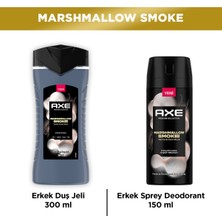 Axe Duş Jeli  Marshmallow Smoke 3in1 Vücut Saç Yüz 300 ml + Body Spray  Deodorant 150 ml