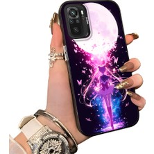 HONTINGA Poco M5S ile Uyumlu Kılıf Silikon Kenar Sert Arka Kamera Koruyucu Basitlik Anti Düşme Kamera Korumalı Anime Desen Couple Telefon Kılıfı Kadın ve Erkek Için Uygundur K1-1534