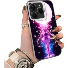 HONTINGA Tecno Spark 20 Pro 5g ile Uyumlu Kılıf Silikon Kenar Sert Arka Kamera Koruyucu Basitlik Anti Düşme Kamera Korumalı Anime Desen Couple Telefon Kılıfı Kadın ve Erkek Için Uygundur K1-1534
