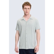 Hatemoğlu Yeşil Regular Fit Apaş Yaka 100% Pamuk Casual Gömlek