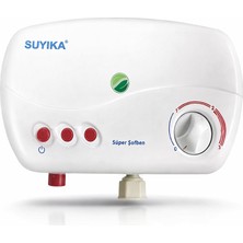 Suyıka Batarya Üstü Elektrikli Şofben 7500 W Ani Su Isıtıcı 3 Kademeli Hızlı Isıtma Güvenlik Sistemli Enerji Verimli