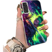 HONTINGA Samsung Galaxy S20 Fe ile Uyumlu Kılıf Silikon Kenar Sert Arka Kamera Koruyucu Basitlik Anti Düşme Kamera Korumalı Anime Desen Couple Telefon Kılıfı Kadın ve Erkek Için Uygundur K1-1527
