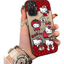 HONTINGA Poco M5S ile Uyumlu Kılıf Silikon Kenar Sert Arka Kamera Koruyucu Basitlik Anti Düşme Kamera Korumalı Kitty Desen Couple Telefon Kılıfı Kadın ve Erkek Için Uygundur K1-1601