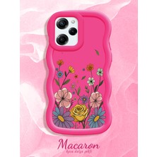 HONTINGA Poco X5 Pro 5g Uyumlu Kılıf Düşüme Önleyici Basitlik Anti Düşme Kamera Koruyucu Basit Kırmızı Yumuşak Silikon Couple Telefon Kılıfı Çiçekli Desen K9-0278