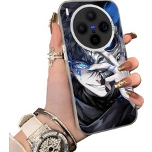 HONTINGA Vivo X300 ile Uyumlu Kılıf Silikon Kenar Sert Arka Kamera Koruyucu Basitlik Anti Düşme Kamera Korumalı Anime Desen Couple Telefon Kılıfı Kadın ve Erkek Için Uygundur K1-1529